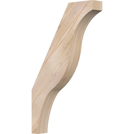 Ekena Millwork 3 1/2"W x 20"D x 32"H Funston Smooth Knee Brace, Douglas Fir BRC04X20X32FST00SDF